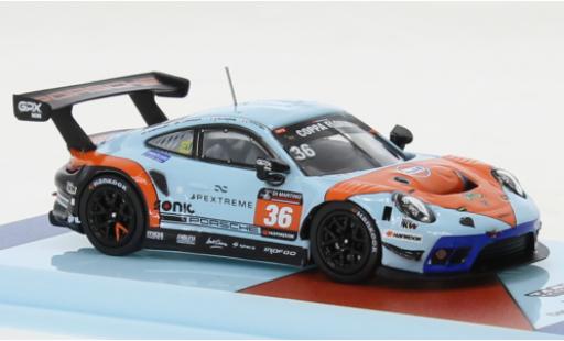 Coche miniatura Porsche 992 GT3 R 1/64 Tarmac Works 911 (991) No.36 Gulf 12h Coppa Florio Sizilien 2020 Porsche 992 GT3 R 1/64 Tarmac Works 911 (991) No.36 Gulf 12h Coppa Florio Sizilien 2020 coche miniatura
