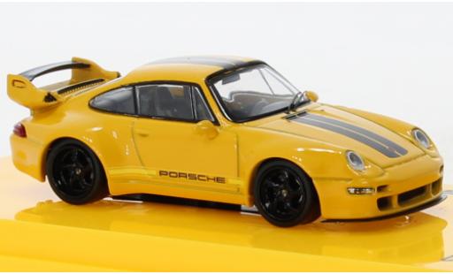 Coche miniatura Porsche 993 1/64 Tarmac Works 911  Gunther Works amarillo Porsche 993 1/64 Tarmac Works 911  Gunther Works amarillo coche miniatura
