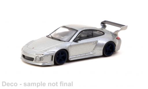 Porsche 997 RWB 1/64 Tarmac Works 911  Old & Nouveau metallise gris coche miniatura