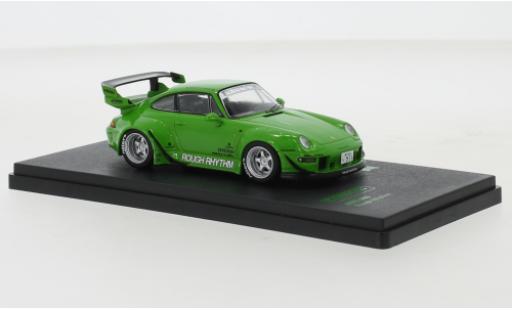 Coche miniatura Porsche 993 RWB 1/64 Tarmac Works verde Rough Rhythm Porsche 993 RWB 1/64 Tarmac Works verde Rough Rhythm coche miniatura
