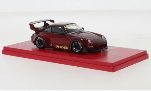 Coche miniatura Porsche 993 RWB 1/64 Tarmac Works metallise rojo/gold Porsche 993 RWB 1/64 Tarmac Works metallise rojo/gold coche miniatura