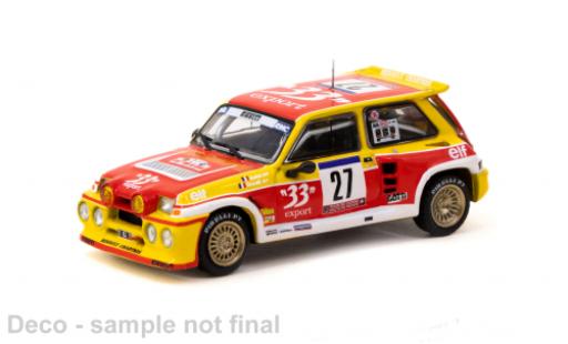 Coche miniatura Renault 5 1/64 Tarmac Works Maxi Turbo No.27 Rallye WM Tour de Corse 198 Renault 5 1/64 Tarmac Works Maxi Turbo No.27 Rallye WM Tour de Corse 198 coche miniatura