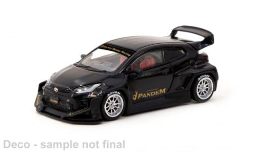 Coche miniatura Toyota Yaris 1/64 Tarmac Works GR Pandem negro Toyota Yaris 1/64 Tarmac Works GR Pandem negro coche miniatura