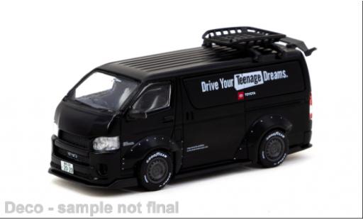 Coche miniatura Toyota Hiace 1/64 Tarmac Works Widebody negro Toyota Hiace 1/64 Tarmac Works Widebody negro coche miniatura