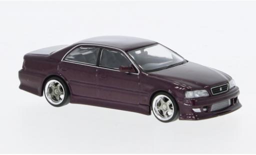 Toyota Chaser 1/64 Tarmac Works (JZX100) Vertex metallise violett 1:64 coche miniatura