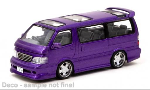 Coche miniatura Toyota Hiace 1/64 Tarmac Works Waggon Custom metallise violett 1:64 Toyota Hiace 1/64 Tarmac Works Waggon Custom metallise violett 1:64 coche miniatura