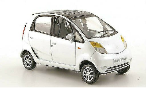 Tata Nano LX 1/43 Norev blanco/negro 2009 coche miniatura