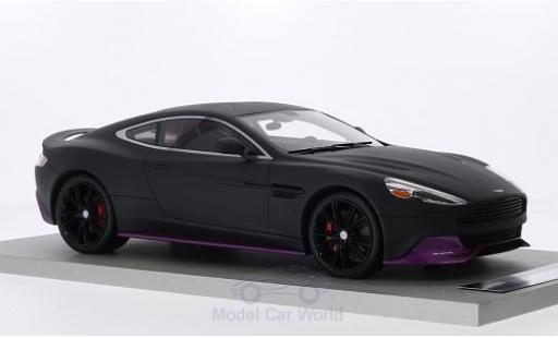 Coche miniatura Aston Martin Vanquish 1/18 Tecnomodel Coupe matt-negro/metalico lila mit rojoem Interieur Aston Martin Vanquish 1/18 Tecnomodel Coupe matt-negro/metalico lila mit rojoem Interieur coche miniatura