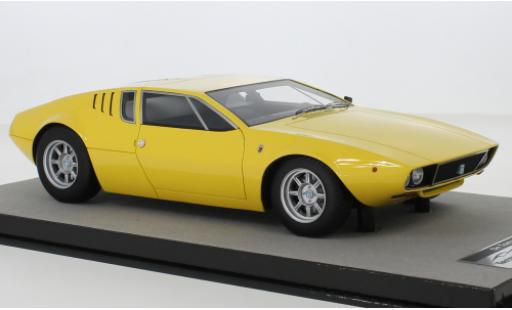 Coche miniatura De Tomaso Mangusta 1/18 Tecnomodel amarillo 1971 De Tomaso Mangusta 1/18 Tecnomodel amarillo 1971 coche miniatura