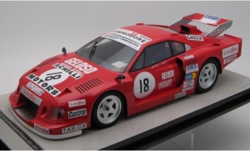 Ferrari 308 1/18 Tecnomodel GTB Turbo No.18 Team Jolly Club 6h Silverstone 1981 C.Facetti/M.Finotto coche miniatura