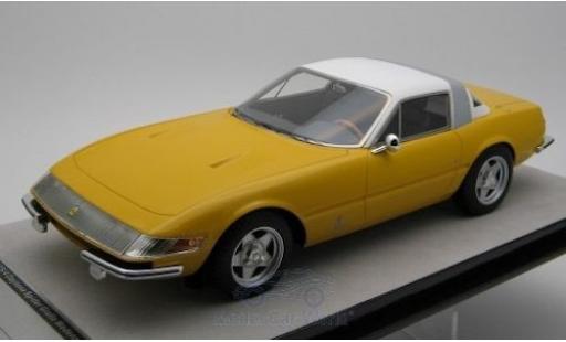 Ferrari 365 1/18 Tecnomodel GTB/4 Daytona Coupe Speciale amarillo/blanco 1969 coche miniatura