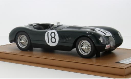 Jaguar C-Type 1/18 Tecnomodel No.18 Racing 24h Le Mans 1953 1:18 coche miniatura