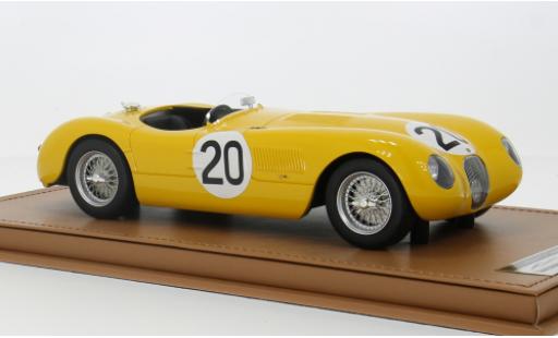 Jaguar C-Type 1/18 Tecnomodel Spider RHD No.20 Racing 24h Le Mans 1953 1:18 coche miniatura