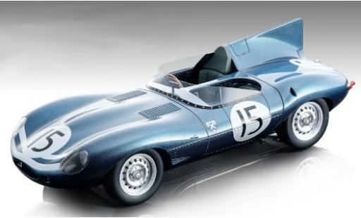 Jaguar D-Type 1/18 Tecnomodel Long Nose RHD No.15 24h Le Mans 1957 J.Lawrence/N.Sanderson coche miniatura