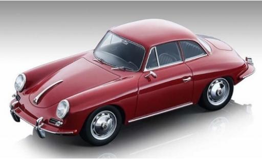 Porsche 356 1/18 Tecnomodel Karmann Hardtop rojo 1961 coche miniatura
