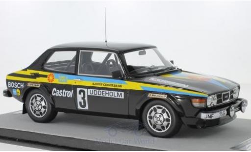 Coche miniatura Saab 99 1/18 Tecnomodel Turbo No.3 Rallye WM Rallye Schweden 1979 S.Blomqvist/B.Cederberg Saab 99 1/18 Tecnomodel Turbo No.3 Rallye WM Rallye Schweden 1979 S.Blomqvist/B.Cederberg coche miniatura