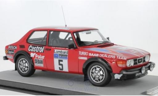 Coche miniatura Saab 99 1/18 Tecnomodel Turbo No.5 Rallye WM Rallye RAC Lombard 1979 S.Blomqvist/B.Cederberg Saab 99 1/18 Tecnomodel Turbo No.5 Rallye WM Rallye RAC Lombard 1979 S.Blomqvist/B.Cederberg coche miniatura