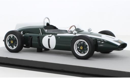 Coche miniatura Cooper T53 1/18 Tecnomodel Climax No.1 Formel 1 GP Großbritannien 1960 Cooper T53 1/18 Tecnomodel Climax No.1 Formel 1 GP Großbritannien 1960 coche miniatura