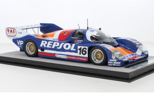 Coche miniatura Porsche 962 1991 1/18 Tecnomodel C RHD No.16 Repsol 24h Le Mans Porsche 962 1991 1/18 Tecnomodel C RHD No.16 Repsol 24h Le Mans coche miniatura