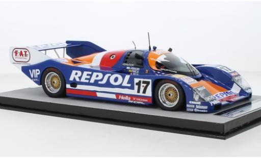 Coche miniatura Porsche 962 1991 1/18 Tecnomodel C RHD No.17 Repsol 24h Le Mans Porsche 962 1991 1/18 Tecnomodel C RHD No.17 Repsol 24h Le Mans coche miniatura
