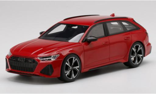 Audi RS6 1/18 Top Speed Avant Carbon Black Edition rojo coche miniatura