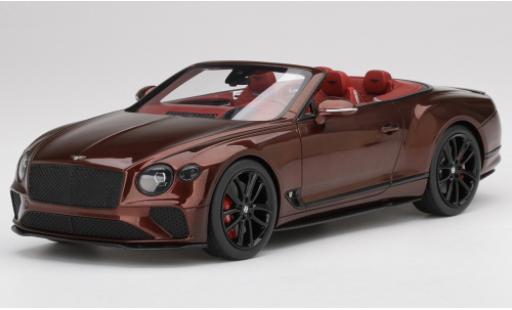 Coche miniatura Bentley Continental 1/18 Top Speed GT Convertible metalico rojo Bentley Continental 1/18 Top Speed GT Convertible metalico rojo coche miniatura