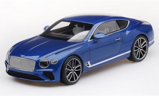 Coche miniatura Bentley Continental test 1/18 Top Speed GT metalico azul 2018 test Bentley Continental test 1/18 Top Speed GT metalico azul 2018 test coche miniatura