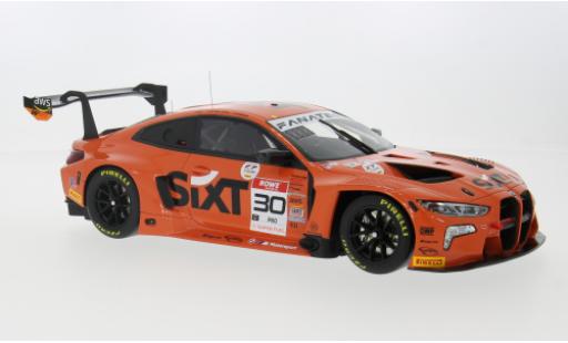 Bmw M4 1/18 Top Speed GT3 No.30 M Team WRT IGTC 8h Indianapolis 2023 1:18 coche miniatura