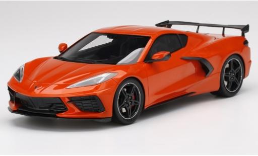 Coche miniatura Chevrolet Corvette 1/18 Top Speed C8 Stingray naranja 2019 Chevrolet Corvette 1/18 Top Speed C8 Stingray naranja 2019 coche miniatura