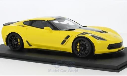 Coche miniatura Chevrolet Corvette C7 1/18 Top Speed Grand Sport amarillo/negro 2017 Chevrolet Corvette C7 1/18 Top Speed Grand Sport amarillo/negro 2017 coche miniatura