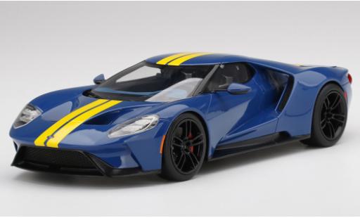 Ford GT 1/18 Top Speed azul/amarillo coche miniatura