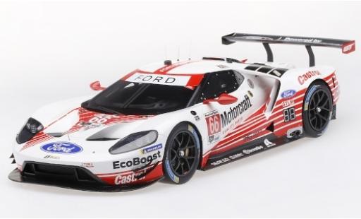 Ford GT 1/18 Top Speed No.66 Chip Ganassi Team USA Motorcraft 24h Daytona 2019 S.Bourdais/J.Hand/H.Müller coche miniatura