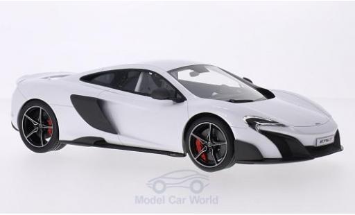 Coche miniatura McLaren 675 1/18 Top Speed LT metalico blanco 2015 McLaren 675 1/18 Top Speed LT metalico blanco 2015 coche miniatura