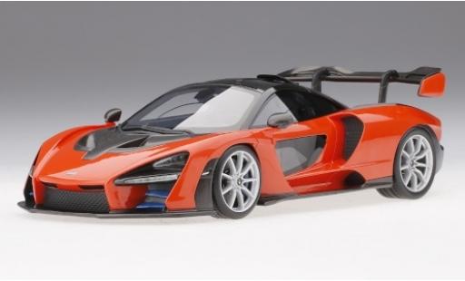 McLaren Senna 1/18 Top Speed metalico naranja coche miniatura