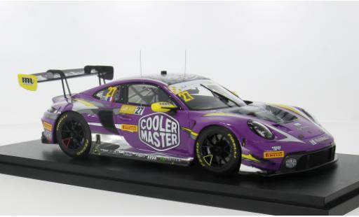 Porsche 992 GT3 R 1/18 Top Speed 911  No.27 Hubauto Racing Macau Guia Race 2023 1:18 coche miniatura
