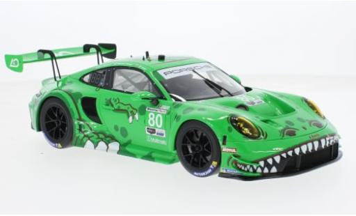 Porsche 992 GT3 R 1/18 Top Speed 911  S No.80 AO Racing IMSA 12h Sebring 2023 1:18 coche miniatura