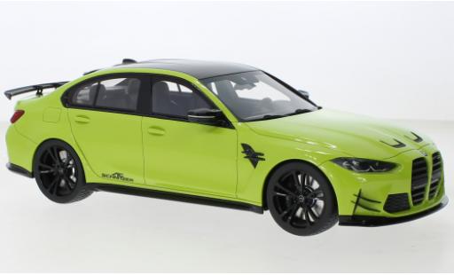 Coche miniatura Bmw M3 1/18 Top Speed Competition (G80) AC Schnitzer amarillo Bmw M3 1/18 Top Speed Competition (G80) AC Schnitzer amarillo coche miniatura