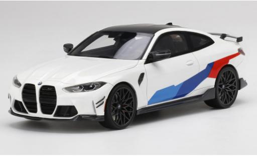 Bmw M4 1/18 Top Speed (G82) M-Performance blanco/Dekor 2021 coche miniatura