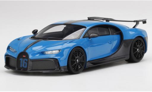Coche miniatura Bugatti Chiron 1/18 Top Speed Pur Sport azul/negro 2020 Bugatti Chiron 1/18 Top Speed Pur Sport azul/negro 2020 coche miniatura