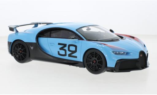 Coche miniatura Bugatti Chiron 1/18 Top Speed Pure Sport azul Grand Prix Bugatti Chiron 1/18 Top Speed Pure Sport azul Grand Prix coche miniatura