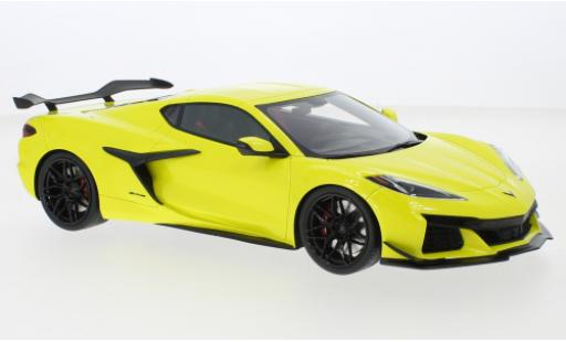 Coche miniatura Chevrolet Corvette 1/18 Top Speed (C8) Z06 amarillo 2023 Chevrolet Corvette 1/18 Top Speed (C8) Z06 amarillo 2023 coche miniatura