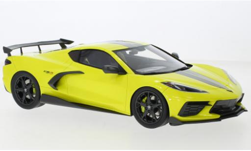 Chevrolet Corvette 1/18 Top Speed Stingray IMSA GTLM Championship Edition amarillo/gris 2021 coche miniatura