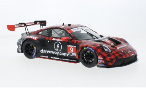 Porsche 992 GT3 R 1/18 Top Speed 911  No.9 Pfaff Motorsport IMSA 12h Sebring 2023 coche miniatura