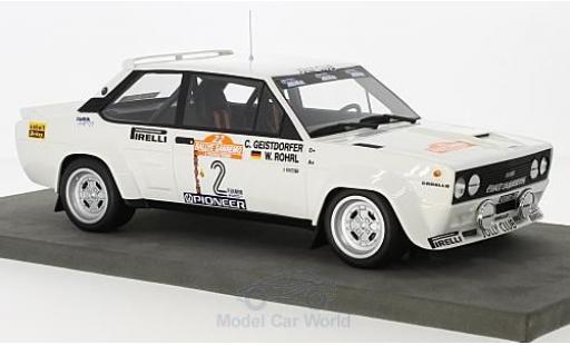 Fiat 131 Abarth 1/18 Topmarques Collectibles Abarth No.2 Rallye WM Rallye San Remo 1980 W.Röhrl/C.Geistdörfer coche miniatura