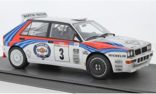 Lancia Delta 1/18 Topmarques Collectibles Integrale No.3 Martini Rallye WM Rallye Tour de Corse 1992 D.Auriol/B.Occelli coche miniatura