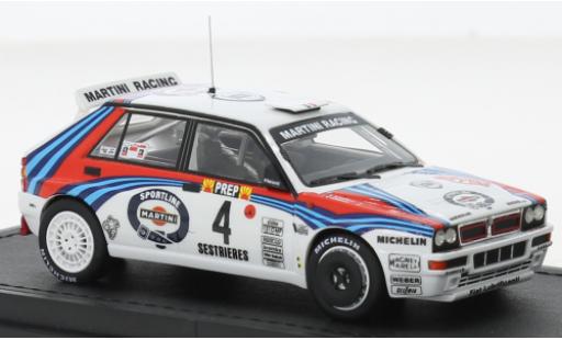 Coche miniatura Lancia Delta 1/43 Topmarques Collectibles HF Integrale 16V No.4 Martini Racing Martini Rallye WM Rally Monte Carlo 1992 Lancia Delta 1/43 Topmarques Collectibles HF Integrale 16V No.4 Martini Racing Martini Rallye WM Rally Monte Carlo 1992 coche miniatura
