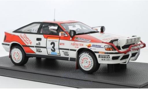 Coche miniatura Toyota Celica 1/18 Topmarques Collectibles ST165 No.3 Team Europe Rallye WM Rallye Safari 1990 B.Waldegard/F.Gallagher Toyota Celica 1/18 Topmarques Collectibles ST165 No.3 Team Europe Rallye WM Rallye Safari 1990 B.Waldegard/F.Gallagher coche miniatura