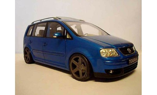Volkswagen Touran Base 1/18 Shanghai Volkswagen azul jantes noir coche miniatura