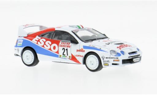 Toyota Celica 1/64 BM Creations ST205 Rally San Remo 1996 Esso #21 G.Pianezzola/L.Roggia 1:64 coche miniatura
