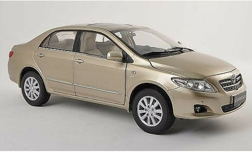Toyota Corolla Base 1/18 Paudi gold 2007 coche miniatura